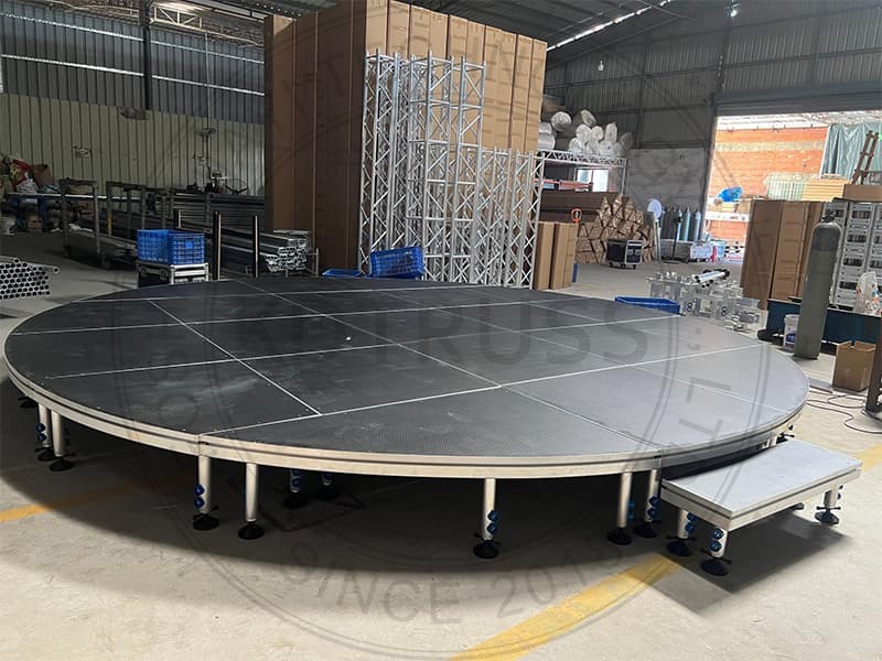 Anti-slip Waterproof Aluminum Concert Round Stage