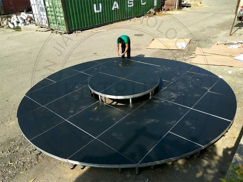 Portable Round Stage Circle Aluminum Alloy Stage Platform