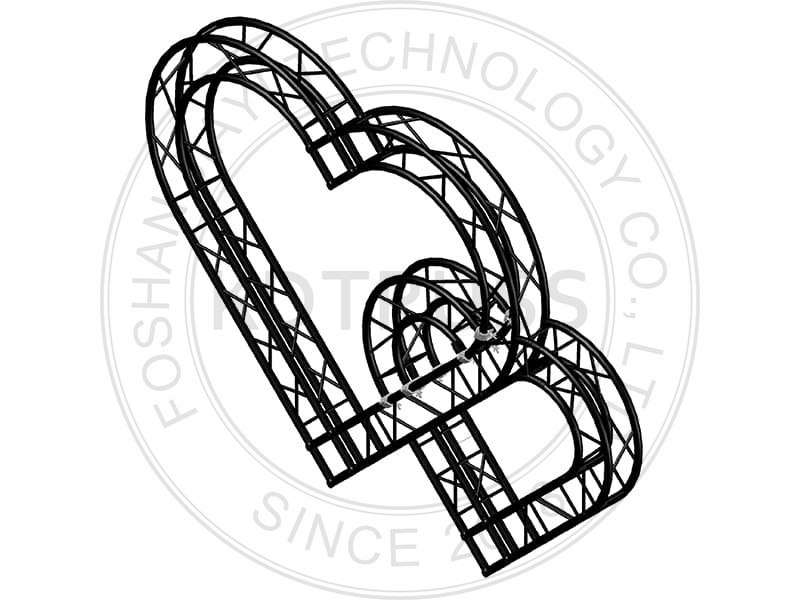 Aluminum Heart Shape Truss