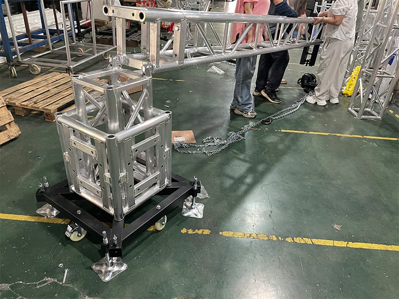 lighting truss tower hinge block lighting truss tower hinge block